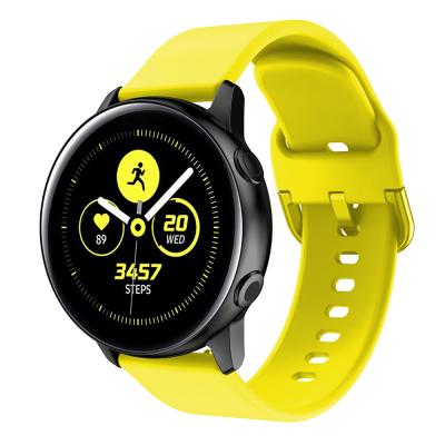 China Hot Selling Adjustable Silicone Watch Strap Band For Samsung Galaxy Watch 42mm 2 40mm 44mm Watch3 41mm Active Strap Band Bracelet for sale