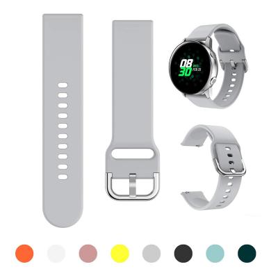 China Adjustable Silicone Watch Strap Band For Samsung Galaxy Watch 42mm 2 40mm 44mm Watch3 41mm Active Gear S2 Strap Band Bracelet for sale