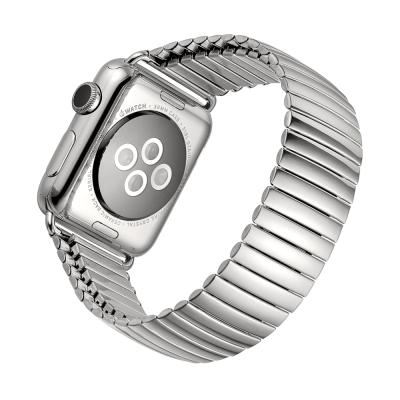 China Retractable For Apple Watch Band Series 1 2 3 4 5 6 Spring Stainless Steel Retractable Band For Apple Watch Stainless Steel Strap Bracelet for sale