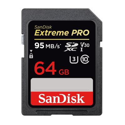 China SanDisk Pro Plastic Extreme Memory Card 95MB/s 32GB 64GB 128GB 256GB Factory Price U3 V30 SD Card For 4K HD Video Camera for sale