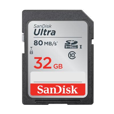 China Wholesale Price SanDisk Plastic Memory Card Class 10 UHS-I Ultra Memory Card 16GB 32GB 64GB 128GB SD Card 80MB/s For Camera for sale