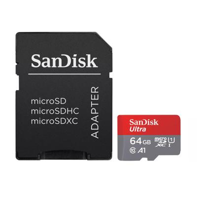 China SanDisk Ultra 16GB 32GB 64GB 128GB 256GB Free Shipping Plastic Micro SD Card A1 100MB/s U1 Micro Memory Card For Mobile Phone Camera for sale