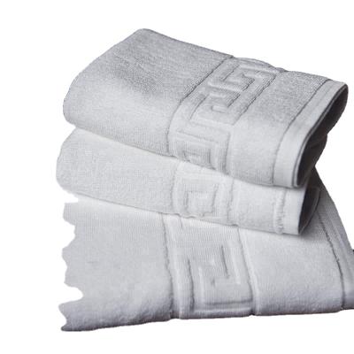 China Disposable 5 Star Hotel Towel Set , White Jacquard Towel Designs 100 Cotton for sale