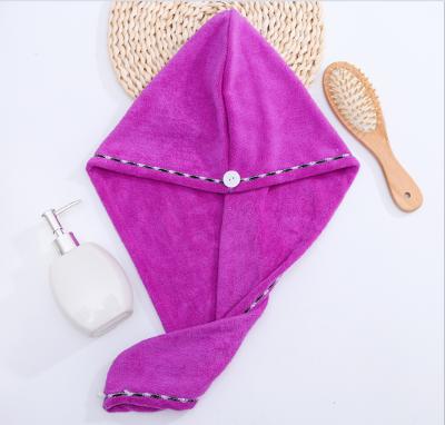 China Microfiber Hair Towel Wrap Women Turban Twist Plush Microfiber Dry Hair Ultra Absorbent QUICK DRY Quick Dry Towel for sale