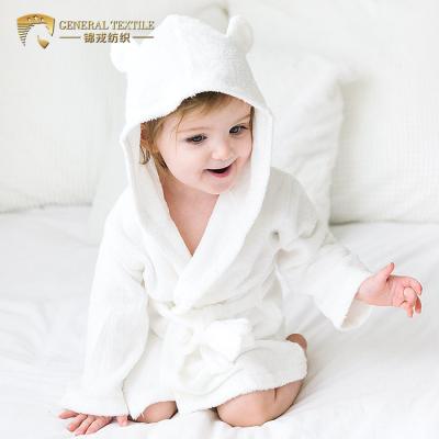 China Hot Sale Breathable Kids Bathrobe Customized 100% Cotton Terry Kids Bathrobe Wholesale for sale