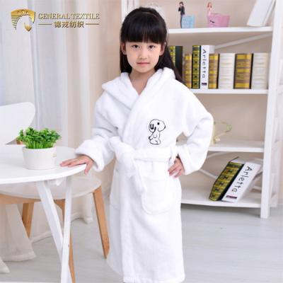 China OEM Breathable Promotional 100% Cotton Velvet Bathrobe Kids Bathrobe for sale