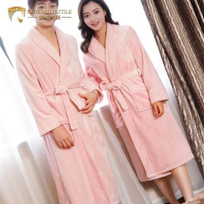 China Soft Feeling And Skin Friendly Pajamas Party JR649 100% Polyester Coral Fleece Bath Robes For Girls for sale