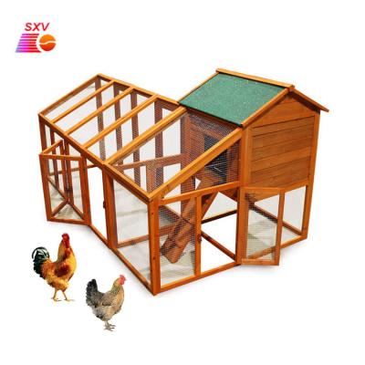 China Breathable Wooden Pet House Poultry Hen Chicken Cage Company Wooden Chicken Cage for sale