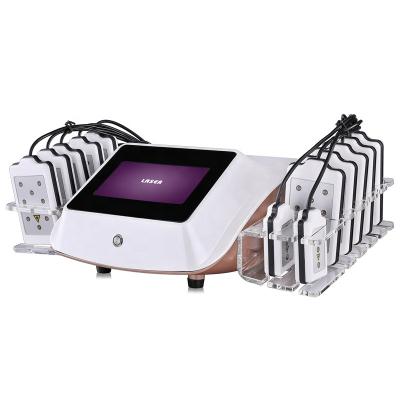 China Professional Weight Loss Lipo Laser Body Slimming 10 Pads 10 Arm Lipo Laser Pad Machine for sale