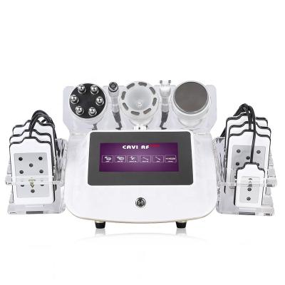 China Weight loss 6 in 1 40k cavitation rf vacuum slimming lipolaser machine u equipment lipo laser for sale