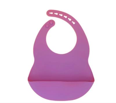 China BPA Free Silicone Baby Bib Free Adjustable Feeding Supplies Extra Food Bib Catcher for sale