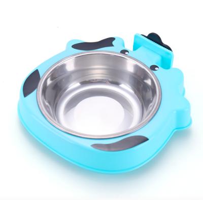 China Simple Type Viable Non-slip Cat Dog Bowl Pet Feeder Stainless Steel Pet Food Bowl Pet Supplies for sale