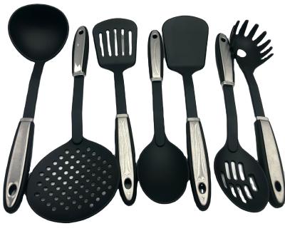 China Customization Nylon Kitchenware Set Viable Kitchen Supplies Tool Non-Stick Spatula 7 Pieces Kit Baking Utensils Cookware Sets for sale