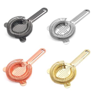 China Stainless Steel Multi-Function Wine Tool Ice Separator Cocktail Strainer Bar Tea and Milk Mixing Store Supplies for sale