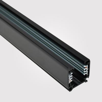 China Modern 3 Phase Square LED Light Track Rail Four Wire Bar for sale