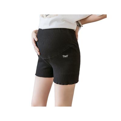 China Breathable Maternity Belly Lift Bottoming Boxer Pants Maternity Yoga Shorts Women's High-waist Pants Wholesale for sale