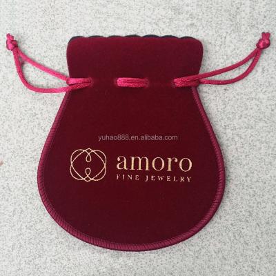 China Recyclable Shaped String Pouch Bag For Packaging Gift for sale