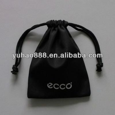 China Black Satin Pouch Cloth Jewel Bag With Logo Custom Printed for sale