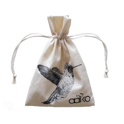 China Lovely and cute beautiful drawstring gift bag jewelry pouch gift package customs printing LOGO for sale