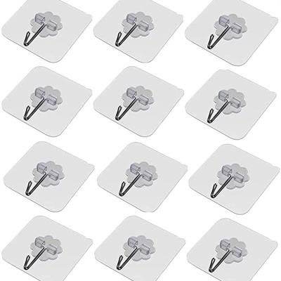 China Behind Doors/On Walls Wall Hooks Transparent Seamless Oil Glue Hooks Waterproof And Oilproof Resistant Self Adhesive Hooks For Kitchens Bathroom for sale