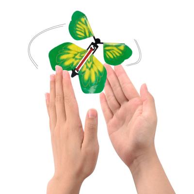 China 9PCS/SET Durable Magic Flying Toys Butterfly Worked By Rubber Band Tricks Change Mystical Hands Prank Funny Joke Fun Surprise Gift Toys for sale