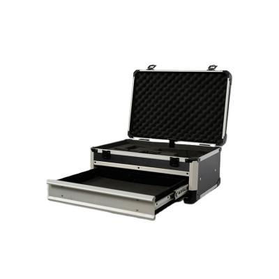 China With drawer Wholesale Price Drawer Aluminum alloy panel Case Tool Storage Box With Drawers for sale