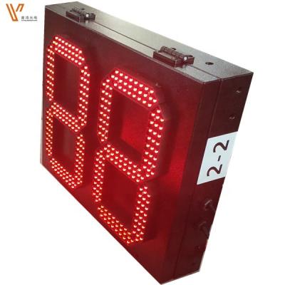 China 16 Inch 7 Ethanol Gas Price Station 88 Large Segment 5 Digits Outdoor Gas Station Led Price Display Red Color for sale