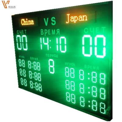 China Large Electronic Outdoor Led Basketball Display Game Time Display Outdoor Led Scoreboard for sale