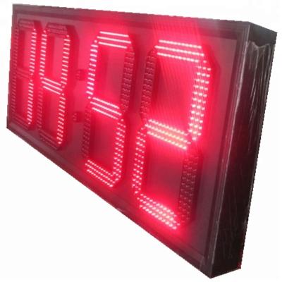 China Exterior Double Sides White Lead Time Sign Panel Temperature And Temperature Thermometer for sale