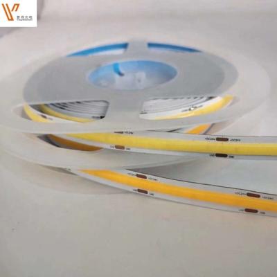 China Garden cob led strip 12v/24v 8mm indoor lightweight rgb waterproof ip20 ultra thin cob led strip for sale