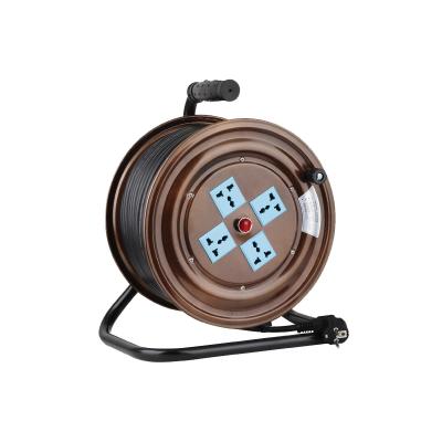 China Home Appliance 4 Outlets 16A Sockets Without Cable Extension Electrical Mains Cord Universal Type Cable Reel for sale