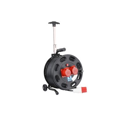 China 25M Outdoor 380V Industrial Equipment Industry Extension Cable Reel with Wheels for Industry for sale