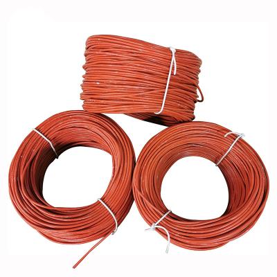 China Electrical Silicone Sheathed Carbon Fiber Heating Cable 12V For Floor 3K/6K/12K/24K/36K/48K for sale