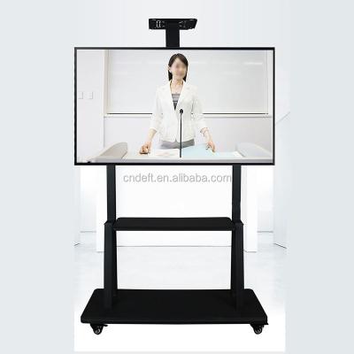 China Factory Direct Sales Quality Guarantee Cold Rolled Steel Easy Installation Wheeled TV Stands Vertical TV Stand for sale