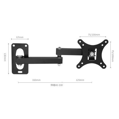 China Cold Rolled Products Most Widely Used Flat Steel Low Price Wall Mounted TV Bracket Hinged LCD Rack Bracket for sale