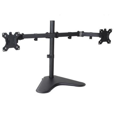 China Cold Rolled Steel Multi Monitor Screen Desk Mount Stand, Full Motion Computer Monitor Arm Mount for 2 Screens up to 27 inch Dual Monitor Stand for sale