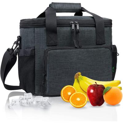 China Cooler Insulate Cooler Bag Food Carrier Box Reusable Leakproof Food Delivery Carry Box Insulated Lunch Bag Lunch Bag Food Carrier Box Large For Beach Picnic school desk for sale