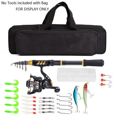 China UNIVERSAL Rod Reel Combo Full Kit Fishing Carrier Bag Telescopic Fishing Pole Set Reel Spinning Bag for sale