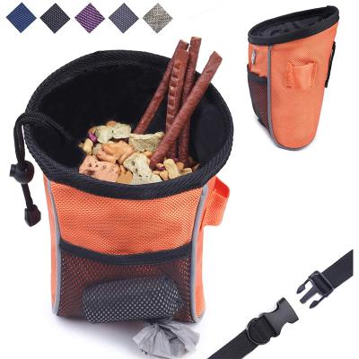 China Fashion Dog Treat Bag Sports Style Enlarged Hands Free Opening Dog Treat Pouch With Adjustable Belt for sale