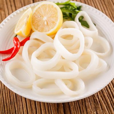 China Nutritious Whole Cleaned Raw Black Giant Frozen Squid Rings From Todarodes Pacificus Iqf for sale