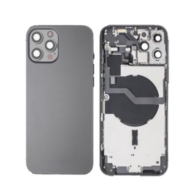 China Wholesale Metal Mobile Phone Back Cover For IPhone X to 12 pro Max Back Glass with Logo Housing for sale