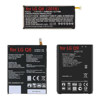 China High Quality Cell Phone Factory Mobile Phone Battery For LG Q8 Q 8(2018) Q9 Replacement for sale