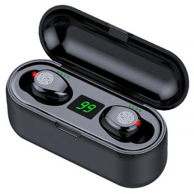 China High Quality Wireless Binaural Call Earphone F9 Waterproof Earphone Earbuds With 2000mAh Charging Box For Phone for sale