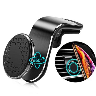 China Wholesale 360 ​​Car Air Vent Phone Holder Magnetic Metal Car Phone Holder For Iphone 12 Magnetic Air Vent GPS Mount Holder Magnet Holder for sale