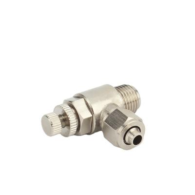 China Quick Twist Brass Pneumatic Throttle Nickel Rotation Fit Equal for sale