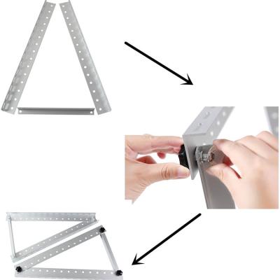 China Good Value 6005-T5 Aluminum Material Adjustable Solar Panel Tilt Mount Roof Top Brackets Jh-Mech for sale