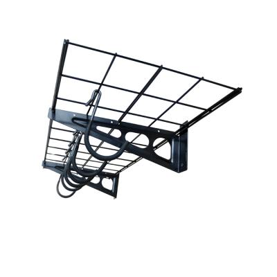 China Cheap Steel Wall Mounted Grid Steel Wire Organizer Shelves Viable Wholesale JH-Mech for sale