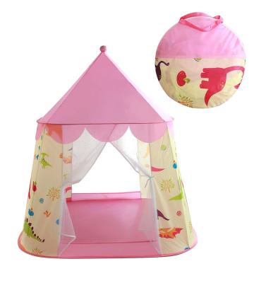 China Hot Sales Princess Castle Pop Up Indoor&Outdoor Children's Play Tent Children's Play Tent Lovely Amazon Outdoor Pink Dinosaur Indoor for sale