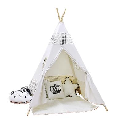 China Toy Safety Standards 2020 top selling factory foldable kids play tents playhouse toys for child teepee tent for kids teepee for sale