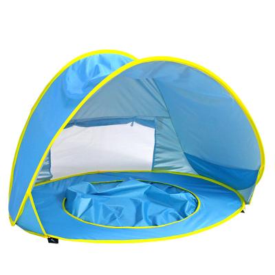 China Extended Type Easy Automatic Portable Lightweight Baby Beach Tent Kids Play Tent For Sun Shelter for sale